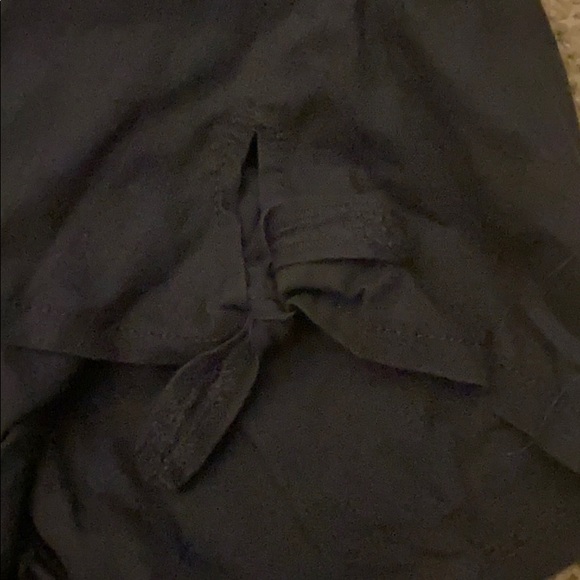 LOFT Navy Running shorts with tie detail - Picture 2 of 3